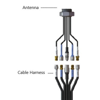 Airgain CH-C4W5G-1-2-1 EZConnect Cable Harness, 14' & 19' for 10-in-1 Antennas